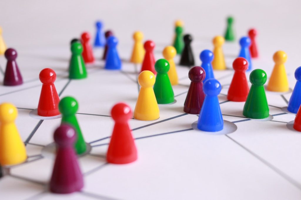 Strategy board game pins plan
