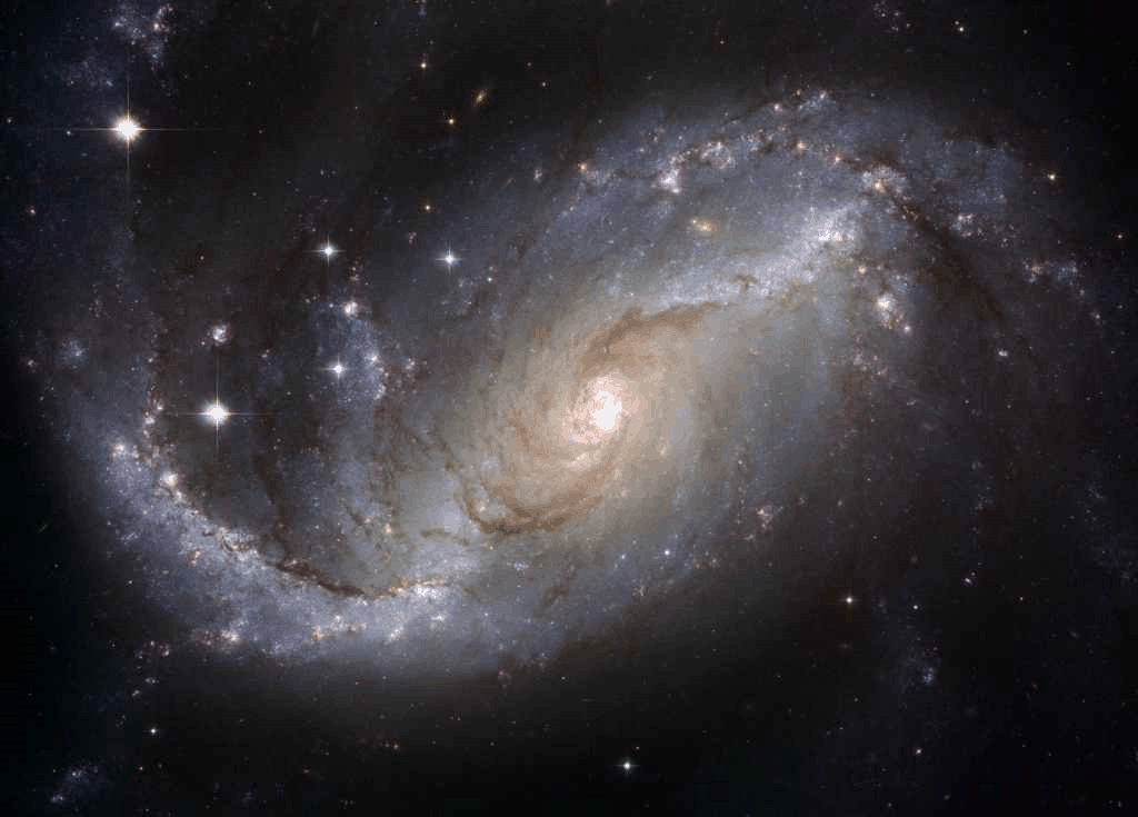 The milky way full of stars of immortality shining with eternal light