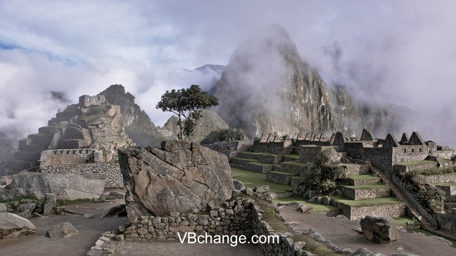 Mysterious city in the mountains 